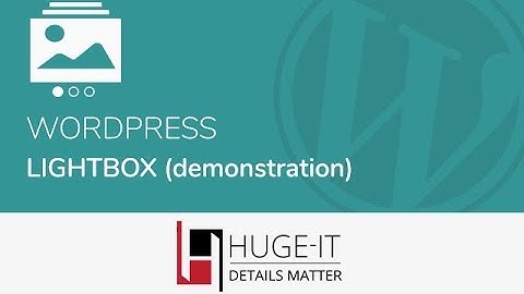 Huge-IT Lightbox Installation