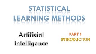 Statistical Learning methods (Part 1) Profile