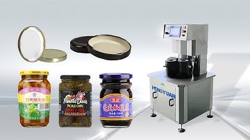 Hengyuan| Semi automatic Pickle Glass Jar Lug Lid Vacuum Capping Machine | HYSC-X10T
