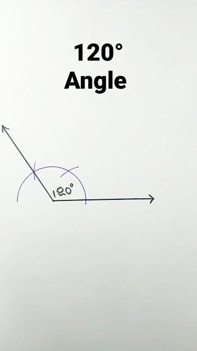 120 degree angle with compass | 120° Angle Construction