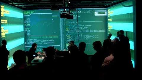 TOPLAP15 - London Goldsmiths Algorave - mathr + Rumblesan - 15 February 2019 21:45