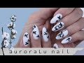 Делаю маникюр сама себе💅🏻универсальный дизайн ногтей🤍Easy Nail design💕рисуем нежный хлопок🍃стемпинг💓