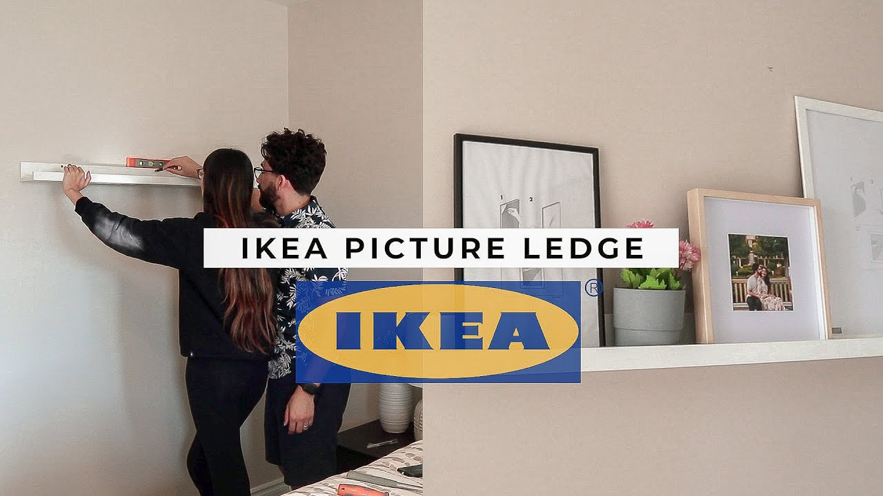 DIY: IKEA MOSSLANDA PICTURE LEDGE - YouTube