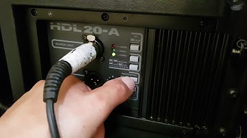 RCF HDL20A Español Cómo Configurarla