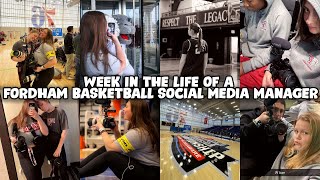 WEEK IN THE LIFE OF A FORDHAM BASKETBALL SOCIAL MEDIA MANAGER - A10 CHAMPIONSHIP VLOG