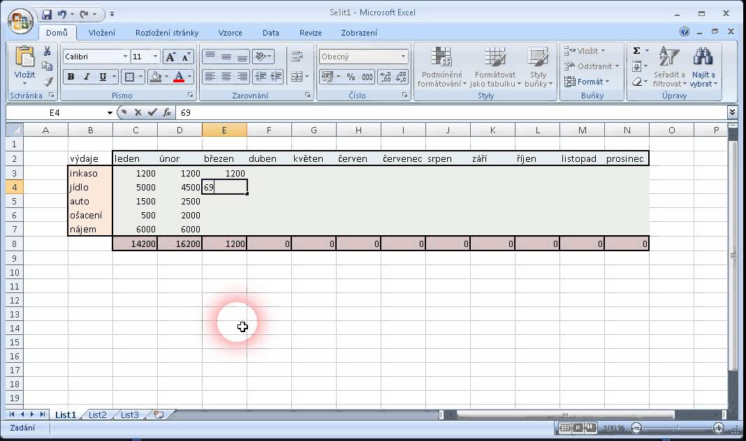 Jak vytvořit jednoduchou tabulku v Excelu?