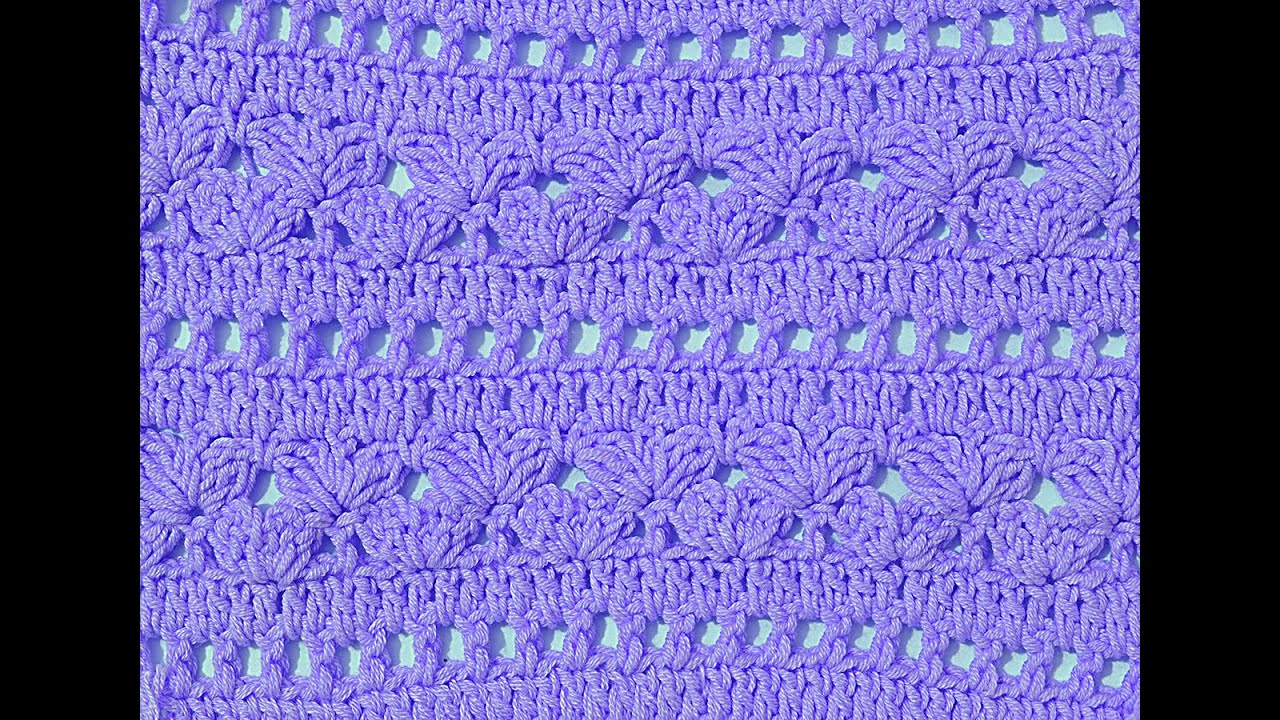 Punto o puntada a crochet muy facil y rapida