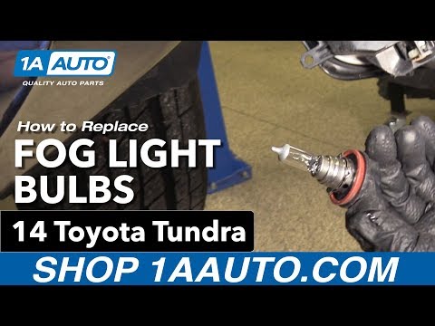 How to Replace Fog Light Bulbs 14-19 Toyota Tundra