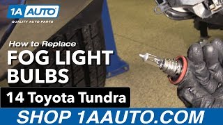 How to Replace Fog Light Bulbs 1419 Toyota Tundra
