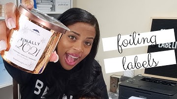 How I Design and Foil My Candle Labels