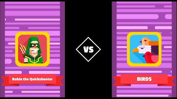 Bowmasters - Gameplay Walkthrough Part 35 - Bowmasters Robin the Quickshooter vs Birds (iOS,Android)