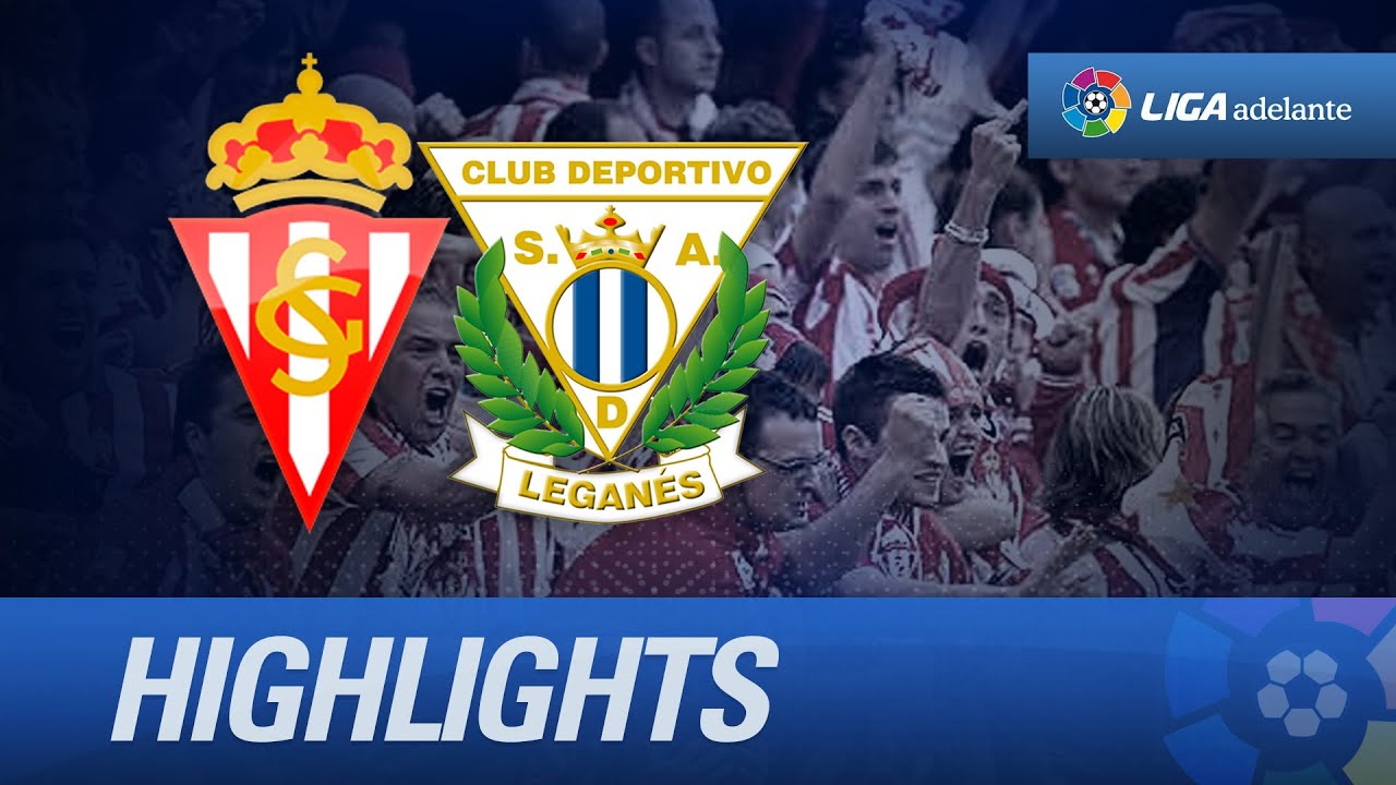 Resumen de Sporting de Gijón (2-1) CD Leganés - HD - YouTube