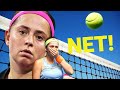 Dramatic Tennis Points with CRAZY Net Cord (WTA Funny)