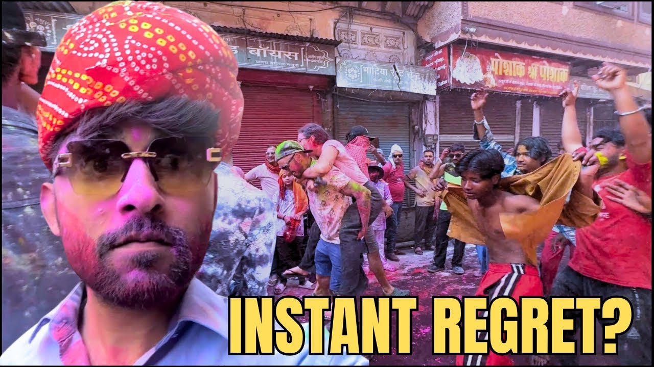 Mathura Holi Dola is Absolute Chaos