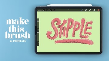Create Stipple Brush in PROCREATE (3 Weights!)