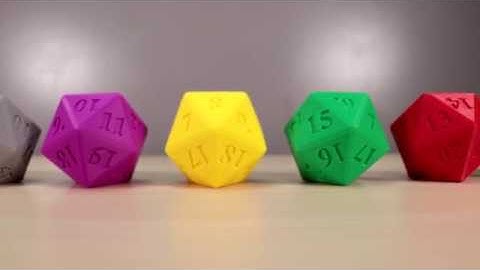 D20 Shaped Dice Container Printed in 10 Colors!