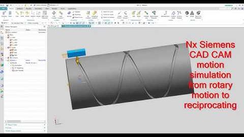 NX siemens simple motion CAD CAM profile Follower motion with 3D contact
