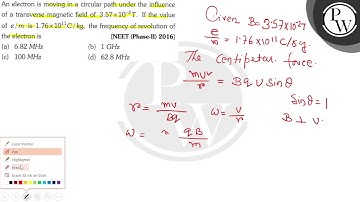 An electron is moving in a circular path under the influence of a t...