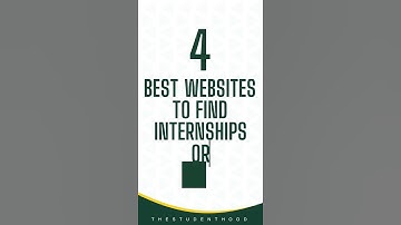 Top 4 Best Websites to find INTERNSHIPS & JOBS in 2021