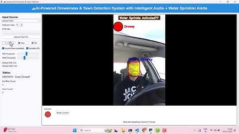 🚗😴 Driver Drowsiness Detection System | Fatigue Monitoring Using AI | MediaPipe + Python + Tkinter