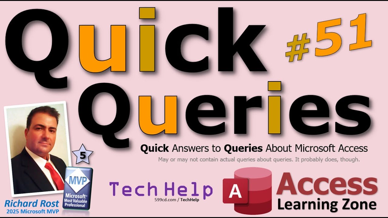 Microsoft Access Quick Queries #51: Cannot Open Database