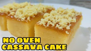 EASY CASSAVA CAKE RECIPE l NO OVEN CASSAVA CAKE RECIPE HOW TO MAKE CASSAVA CAKE