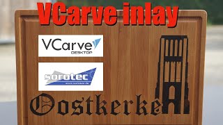 Deep inlay with Vectric VCarve and SOROTEC BL CNC -- Full process