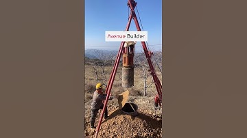 Pile foundation soil emptying process  Good tools and machinery make work easy