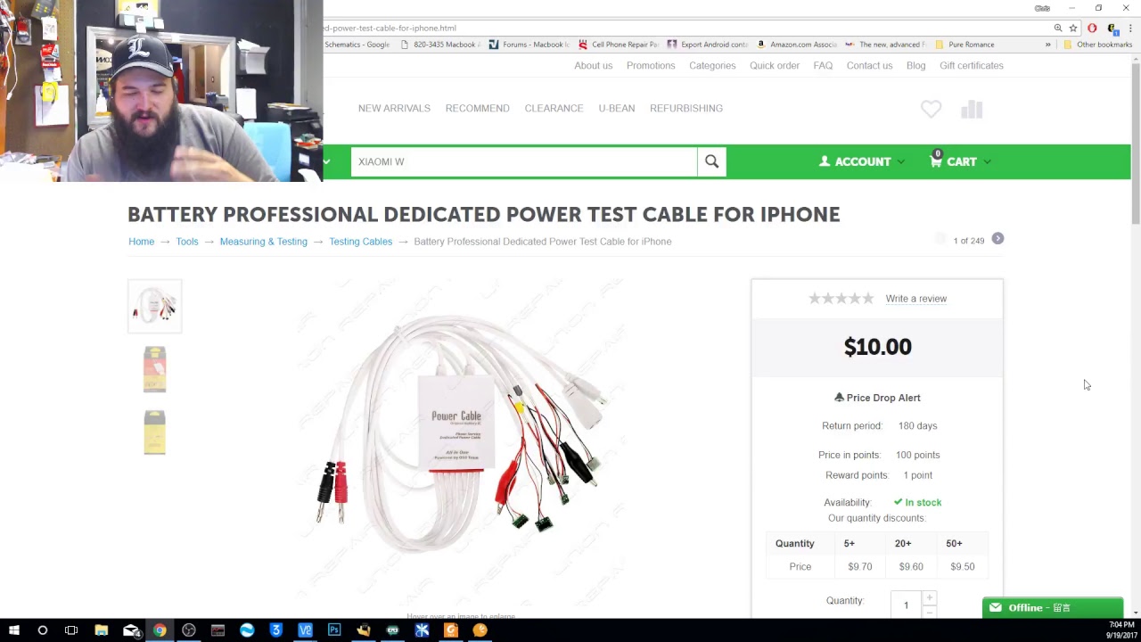 Kaisi Battery Charger/Amp Meter AND FindFix i6,i6+, and i7 Board Holder