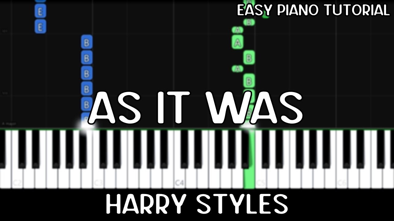 Harry Styles - As It Was (Easy Piano Tutorial)