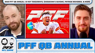 2023 PFF QB Annual: 10 Key Takeaways, Shanahan's Scheme, Patrick Mahomes, and More | PFF NFL Show