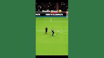 Messi (rookie) on the Total Football computer game.