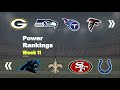 NFL Power Rankings Week 11