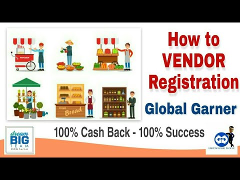 How to Vendor Registration Global Garner | In English