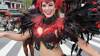 第３３回浅草サンバカーニバル＝情熱的な踊り、個性豊かな衣装で観客を魅了