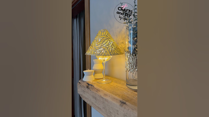Golden Glow: DIY Lamp with Glass and Table Mat | Easy & Stylish! ✨