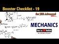 Mechanics for jee advanced  booster checklist 19 boosterchecklist