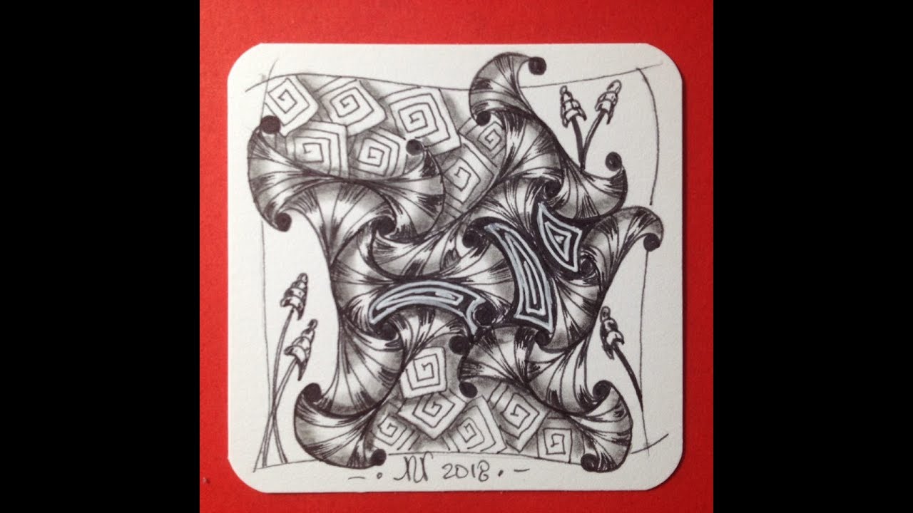 Easy beginners Zentangle art - Zentangle patterns - Motifs Zentangle - Patrones Zentangle