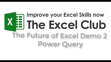 Excel Power Tools - Power Query Demonstration