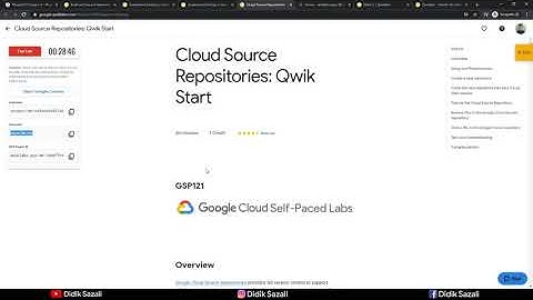[QWIKLABS SERIES] Cloud Sources Repositories: Qwik Start