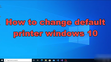 How to change default printer windows 10