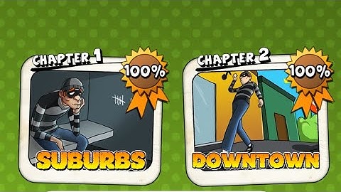 Robbery Bob| Gameplay walkthrough part 2 | Downtown 100% completed