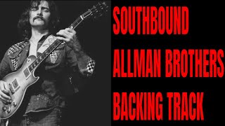 Video thumbnail of "Southbound Allman Bros Southern Guitar Backing Track  (C 12 Bar Blues)"