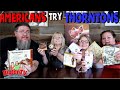 Americans Try Thorntons Sweets || Foreign Food Friday