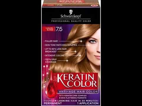 schwarzkopf keratin hair color caramel blonde 7 5 2 03 ounce youtube schwarzkopf keratin hair color chart