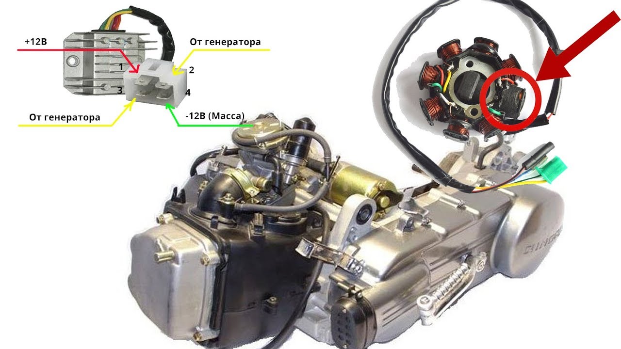 Нету скутера. Двигатель 157qmj и 139qmb. 157qmj схема двигателя. Коммутатор зажигания на скутер 4т 139 QMB. Схема двигателя скутера 4т 139qmb.
