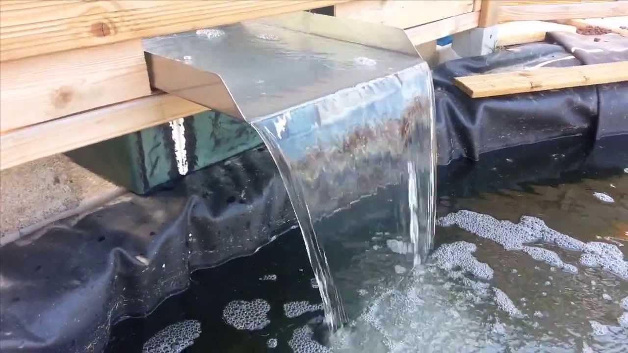 bassin " lame d'eau " maison YouTube