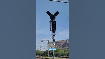 Indian Railways🚦Home Signal 🚦clears into Caution Route indication RD1 🔥#shorts #subscribe