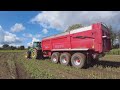 Ensilage du mas chez quentin et stphane avec une class jaguar 960 et huit john deere au transport