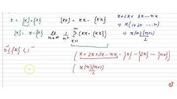In the following, [x] denotes the greatest integer less than or equal to x.